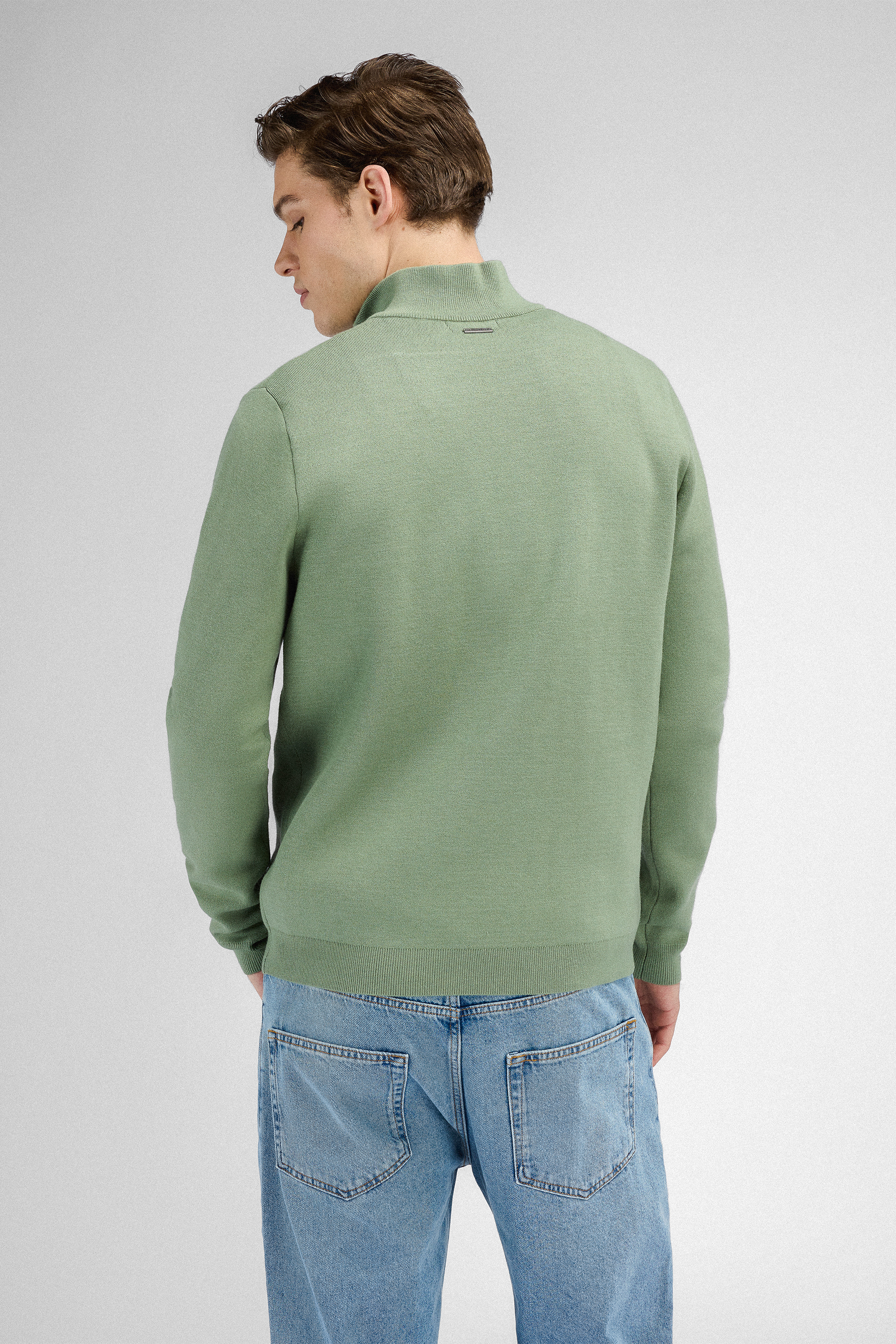 Urban Pioneers Male Succa Half-zip SWEATER HEDGE GREEN