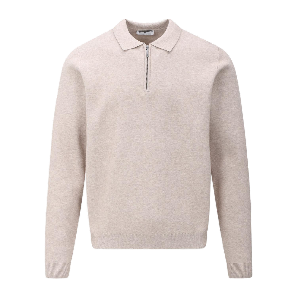 Urban Pioneers Male Succa Polo Half-zip SWEATER LIGHT SAND