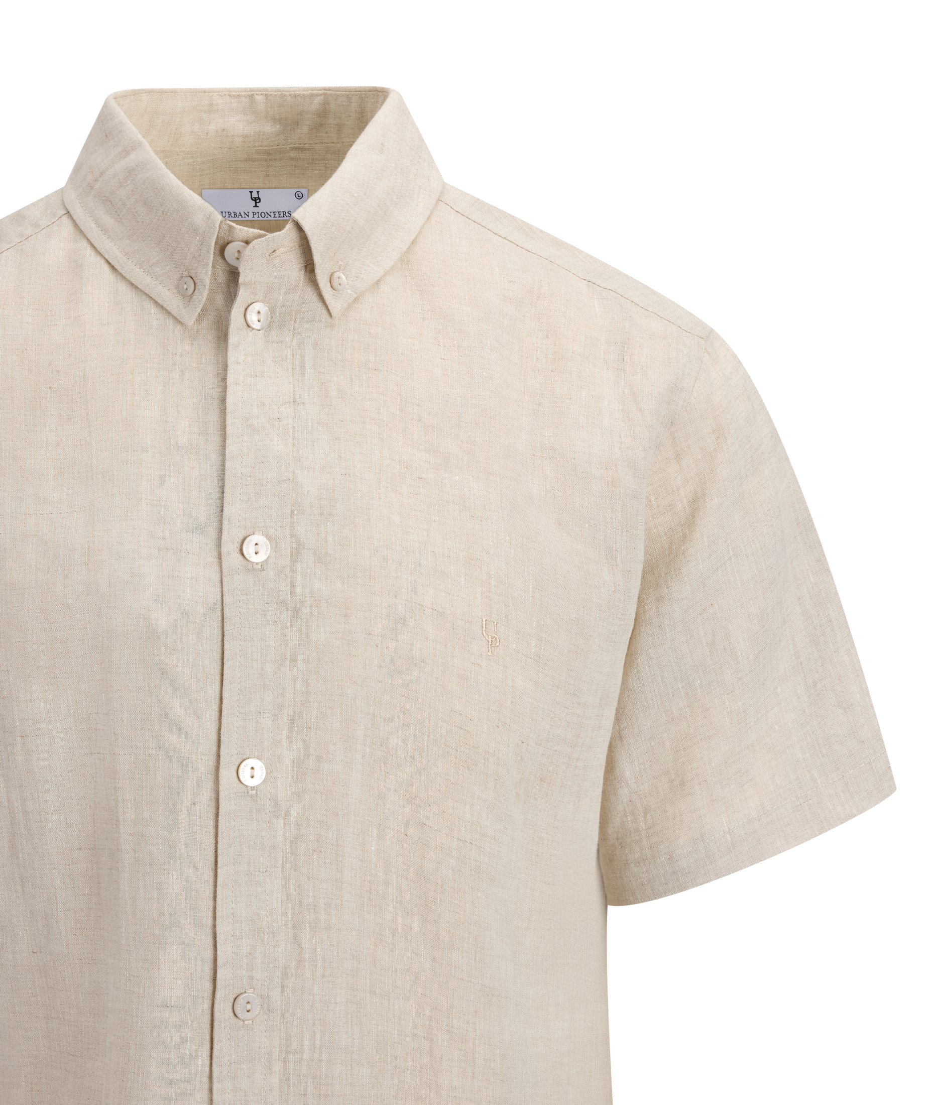 Urban Pioneers Male Thomas SS Shirt SS SHIRT LIGHT SAND