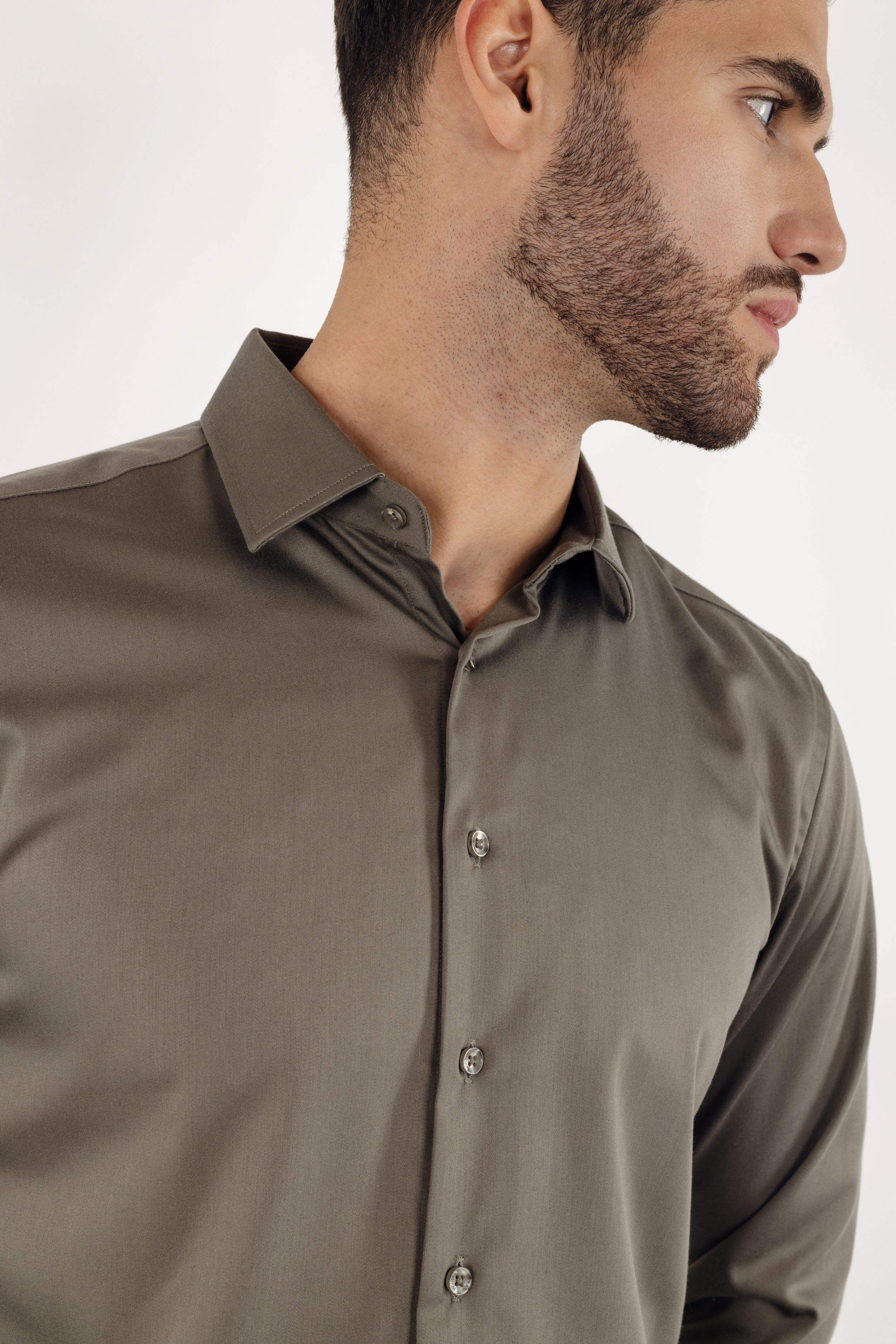 Urban Pioneers Male Totti LS Shirt SHIRT OLIVE