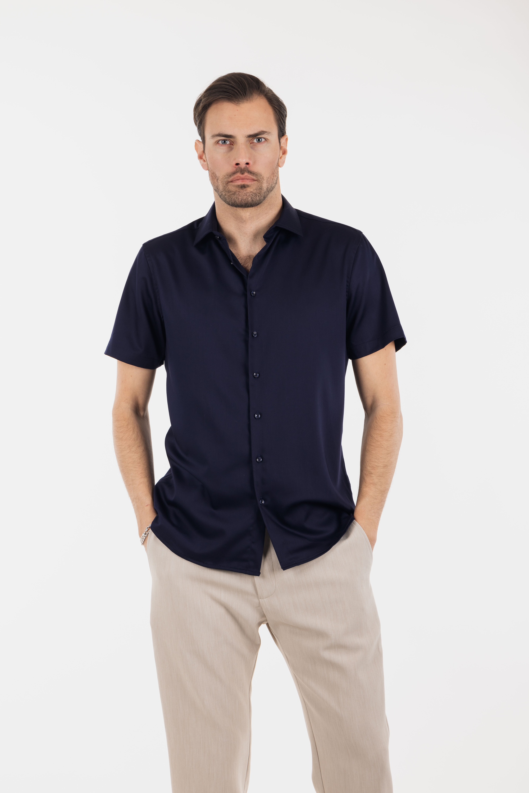 Urban Pioneers Male Totti SS Shirt SHIRT NAVY