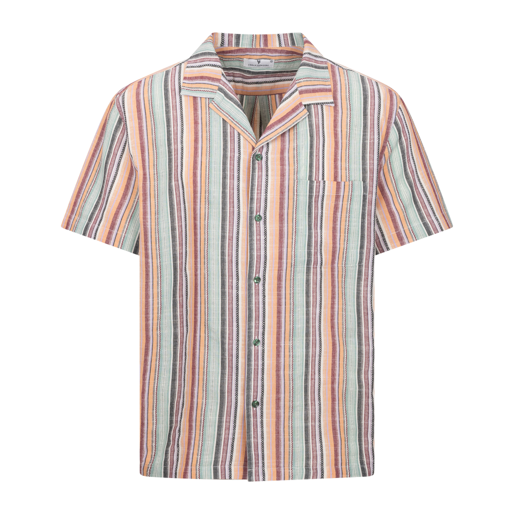 Urban Pioneers Male Tristan SS SHIRT MULTI STRIPE