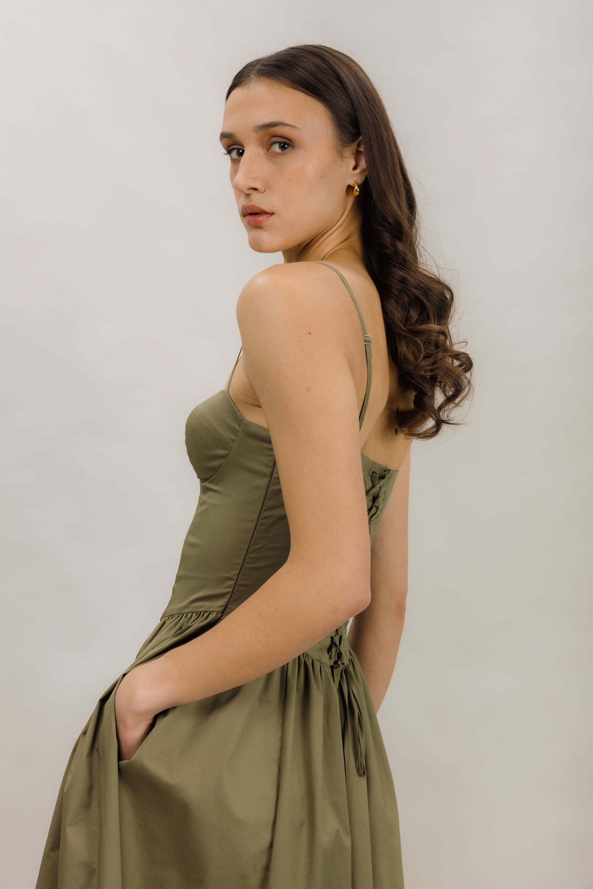 Urban Pioneers Female Vela Dress DRESS DEEP LICHEN