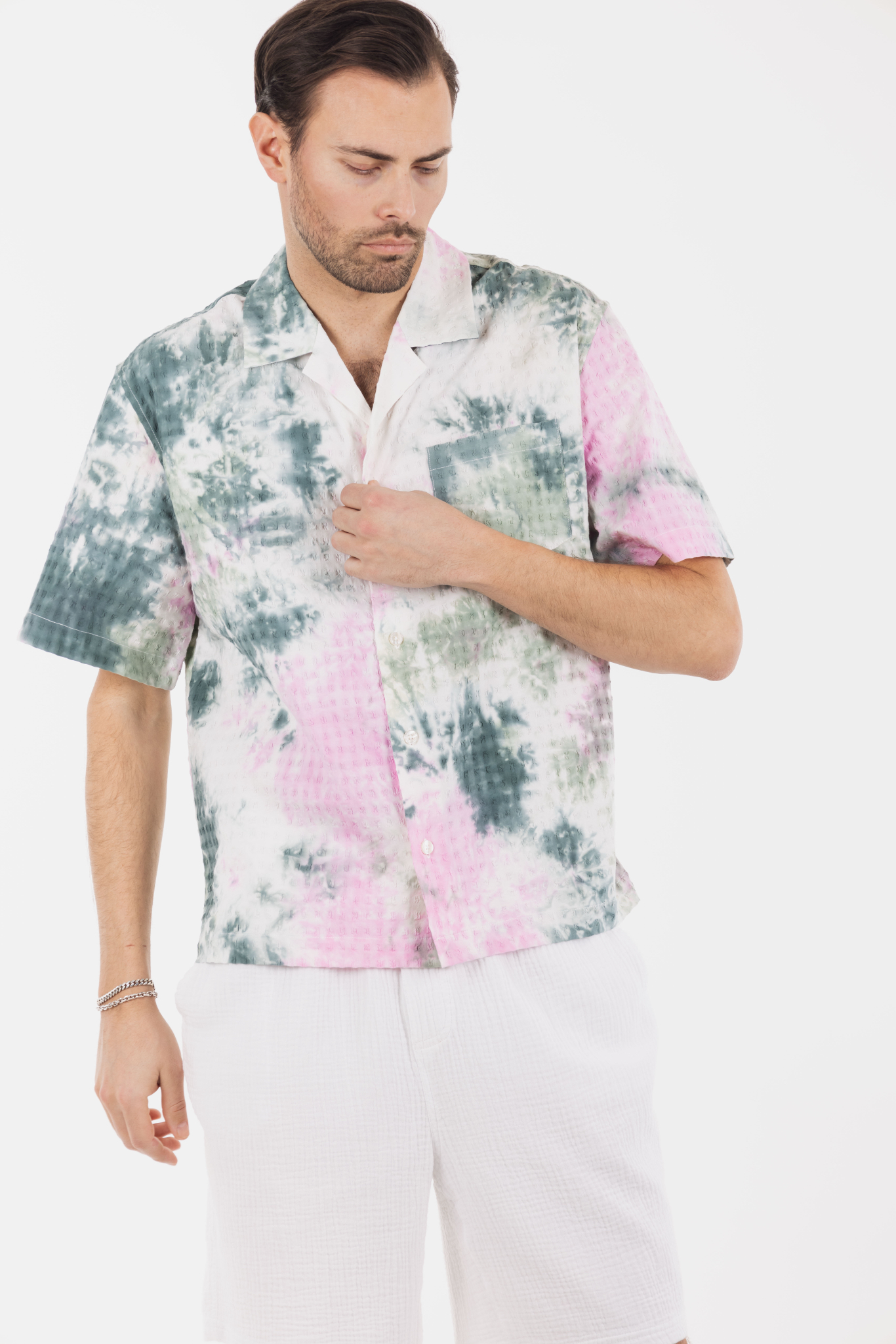 Urban Pioneers Male Venzal Shirt SHIRT GREEN AOP