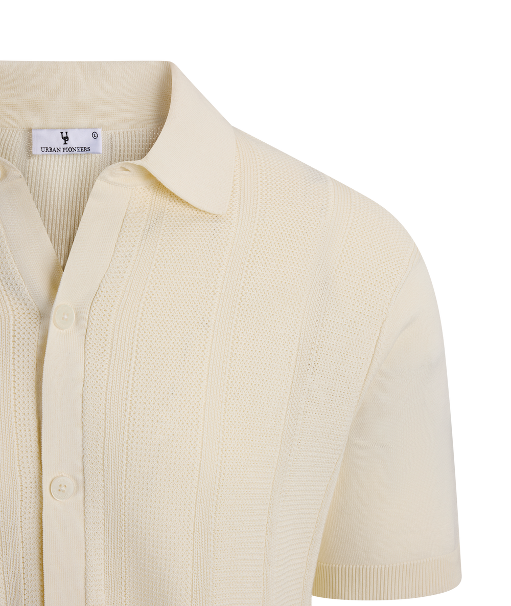 Urban Pioneers Male Vincent SS Shirt SS SHIRT CREAM