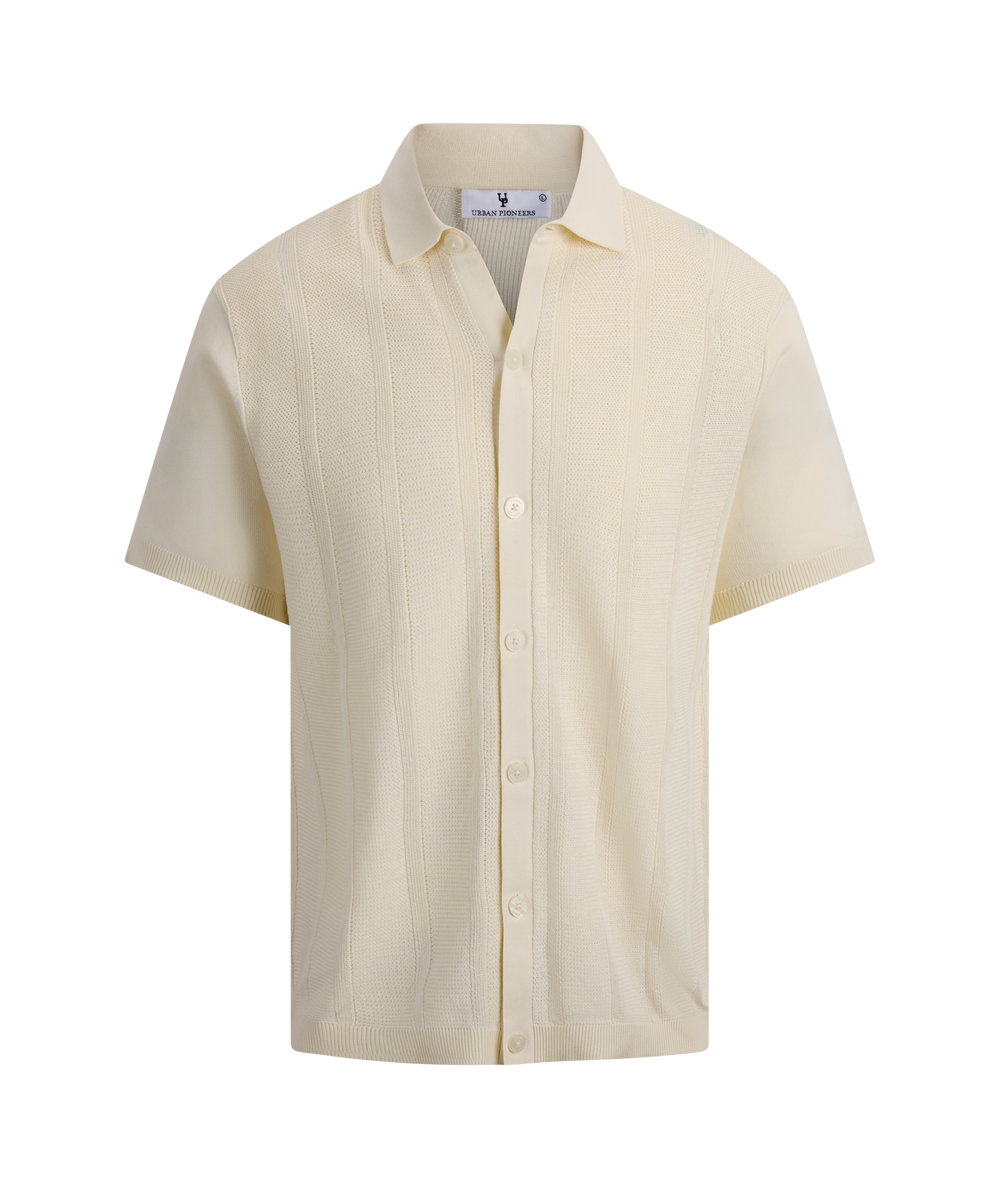 Urban Pioneers Male Vincent SS Shirt SS SHIRT CREAM