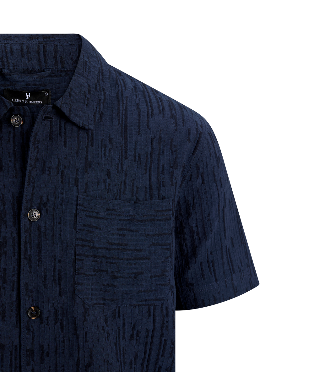 Urban Pioneers Male Vito SS shirt SS SHIRT DARK NAVY