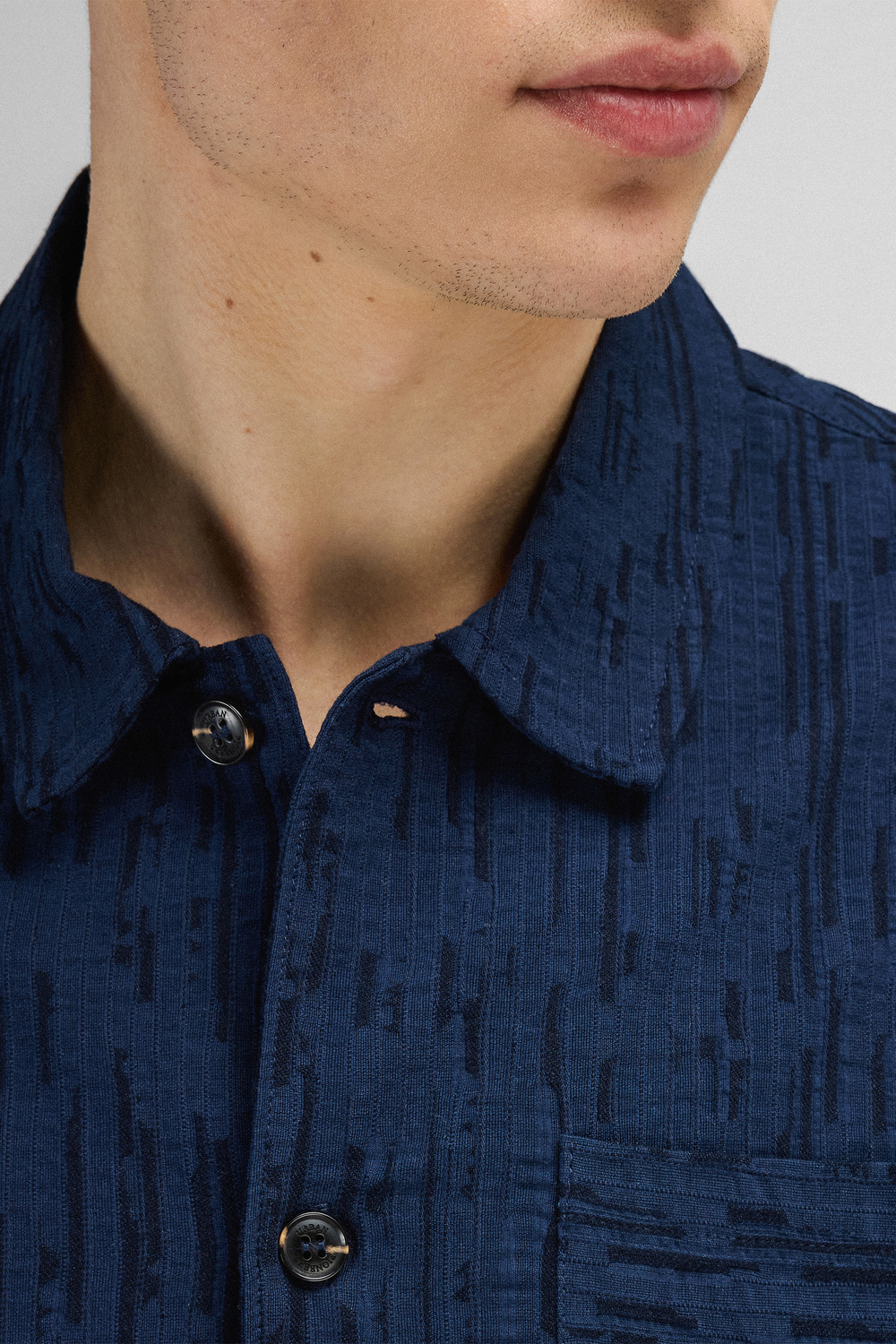 Urban Pioneers Male Vito SS shirt SS SHIRT DARK NAVY