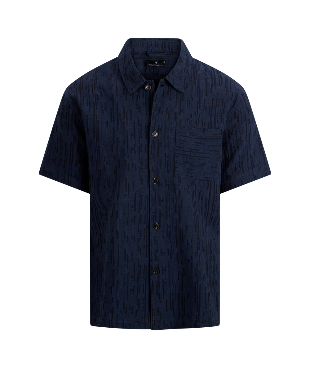 Urban Pioneers Male Vito SS shirt SS SHIRT DARK NAVY
