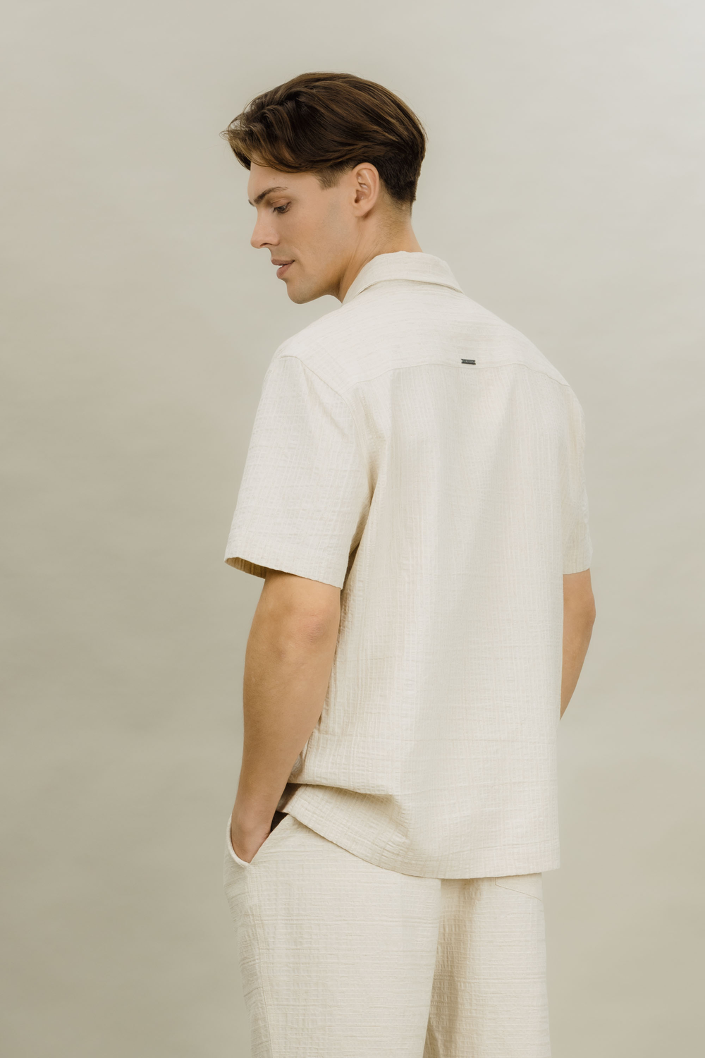 Urban Pioneers Male Vito SS shirt SS SHIRT LIGHT SAND