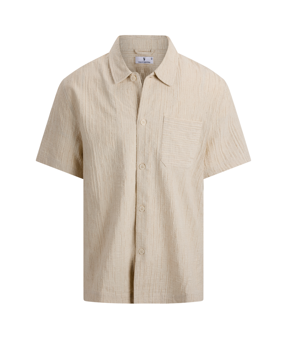 Urban Pioneers Male Vito SS shirt SS SHIRT LIGHT SAND