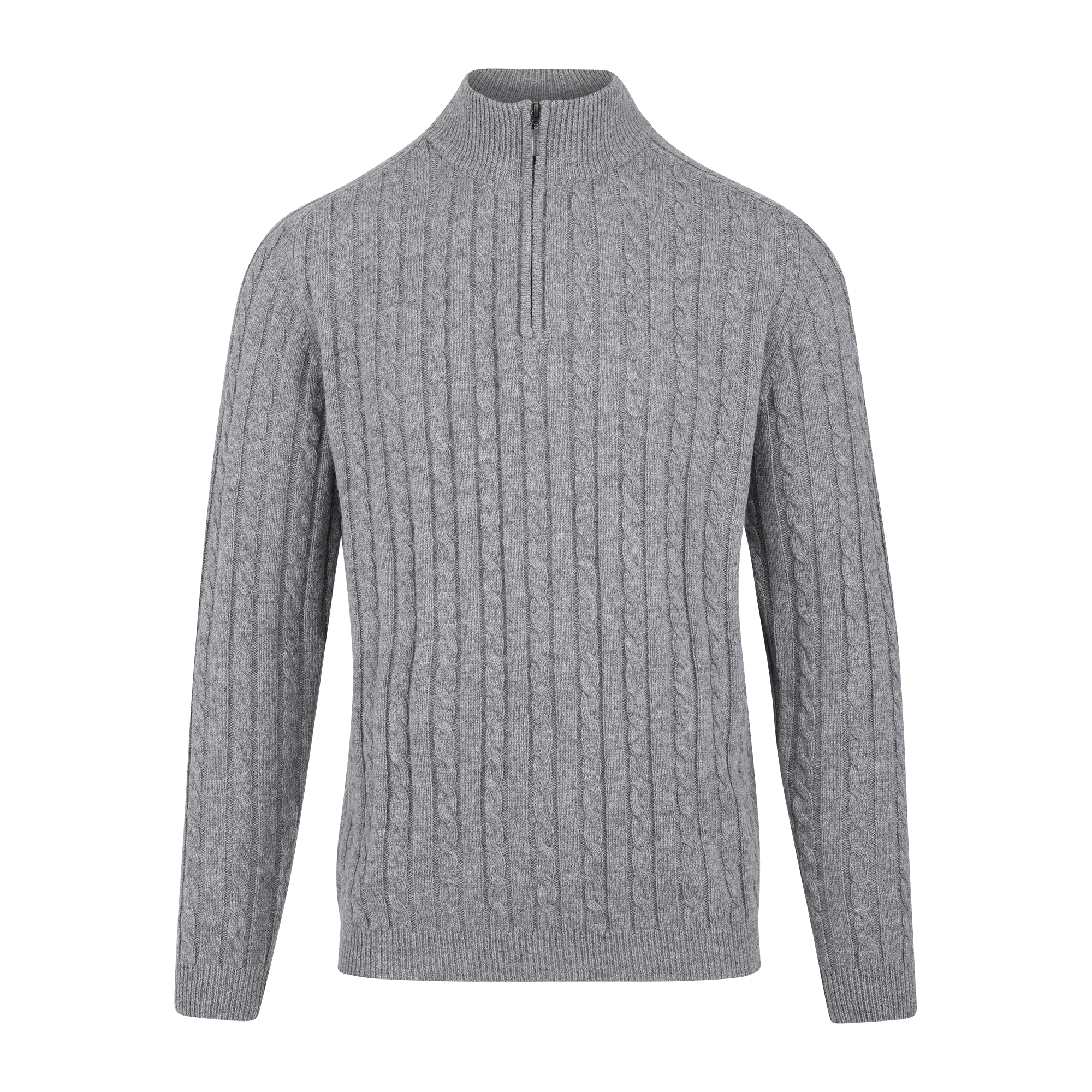 Urban Pioneers Male Walt Half-zip SWEATER GREY MELANGE