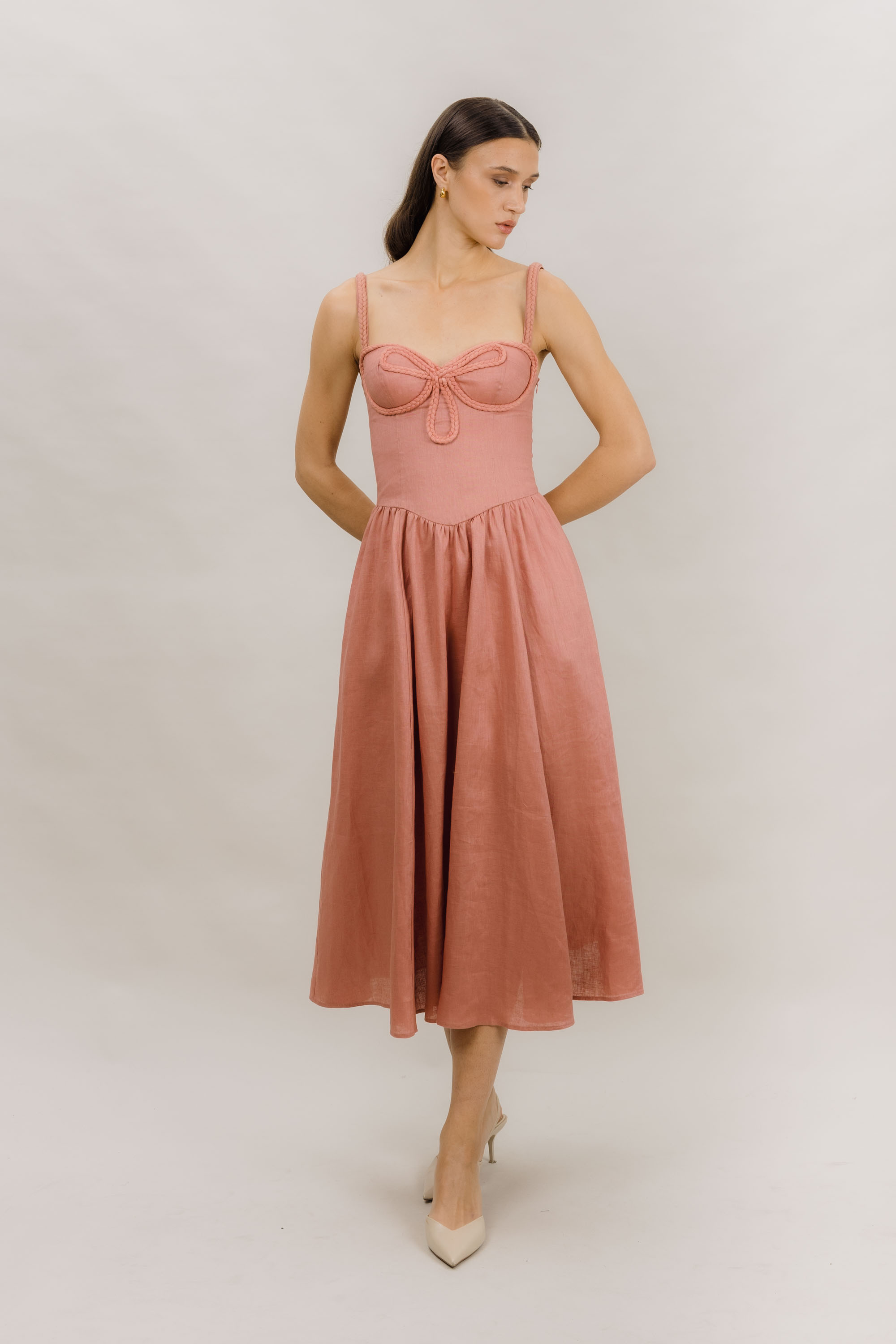 Urban Pioneers Female Zelmira Dress DRESS DUSTY PINK
