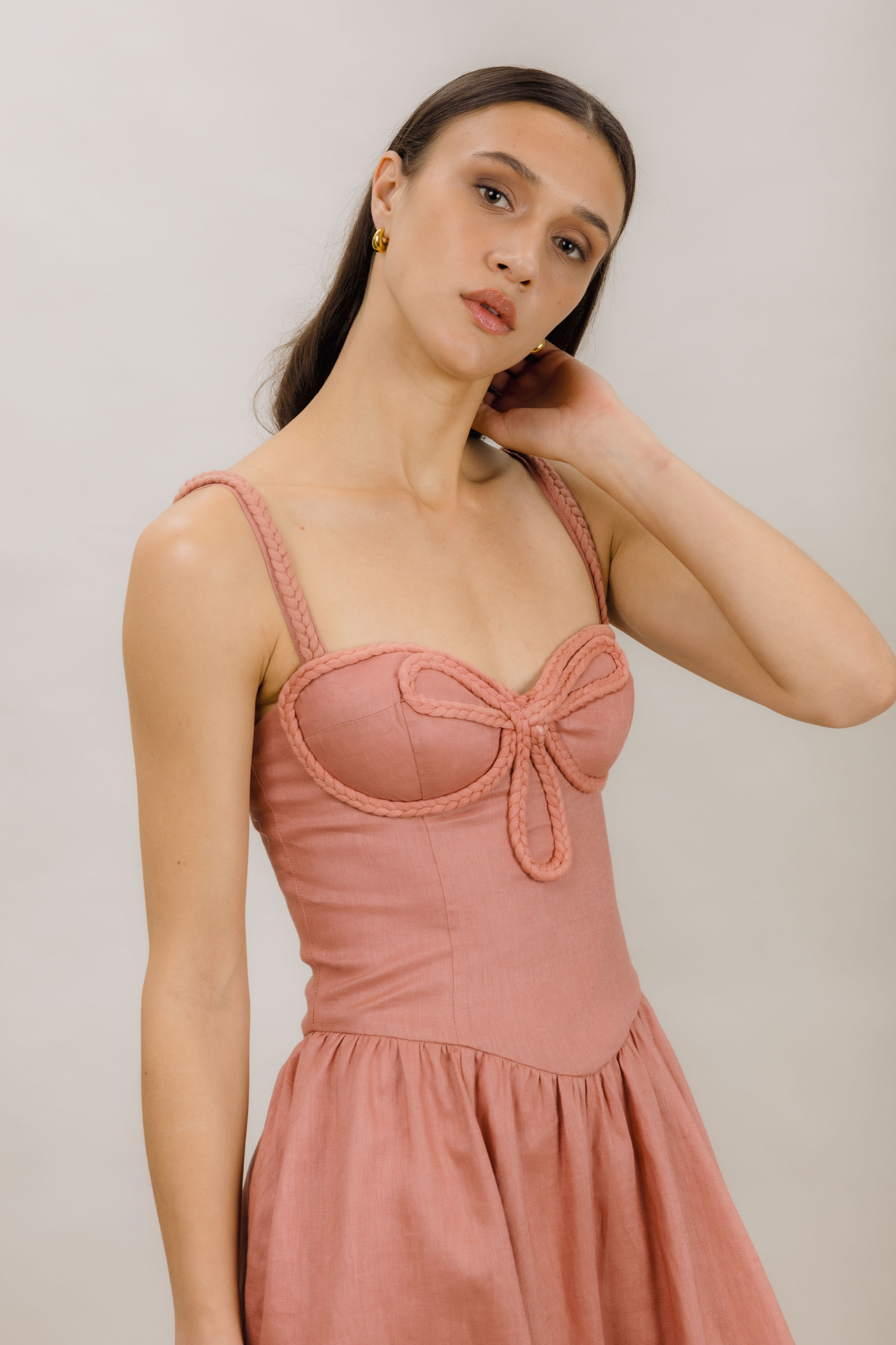 Urban Pioneers Female Zelmira Dress DRESS DUSTY PINK