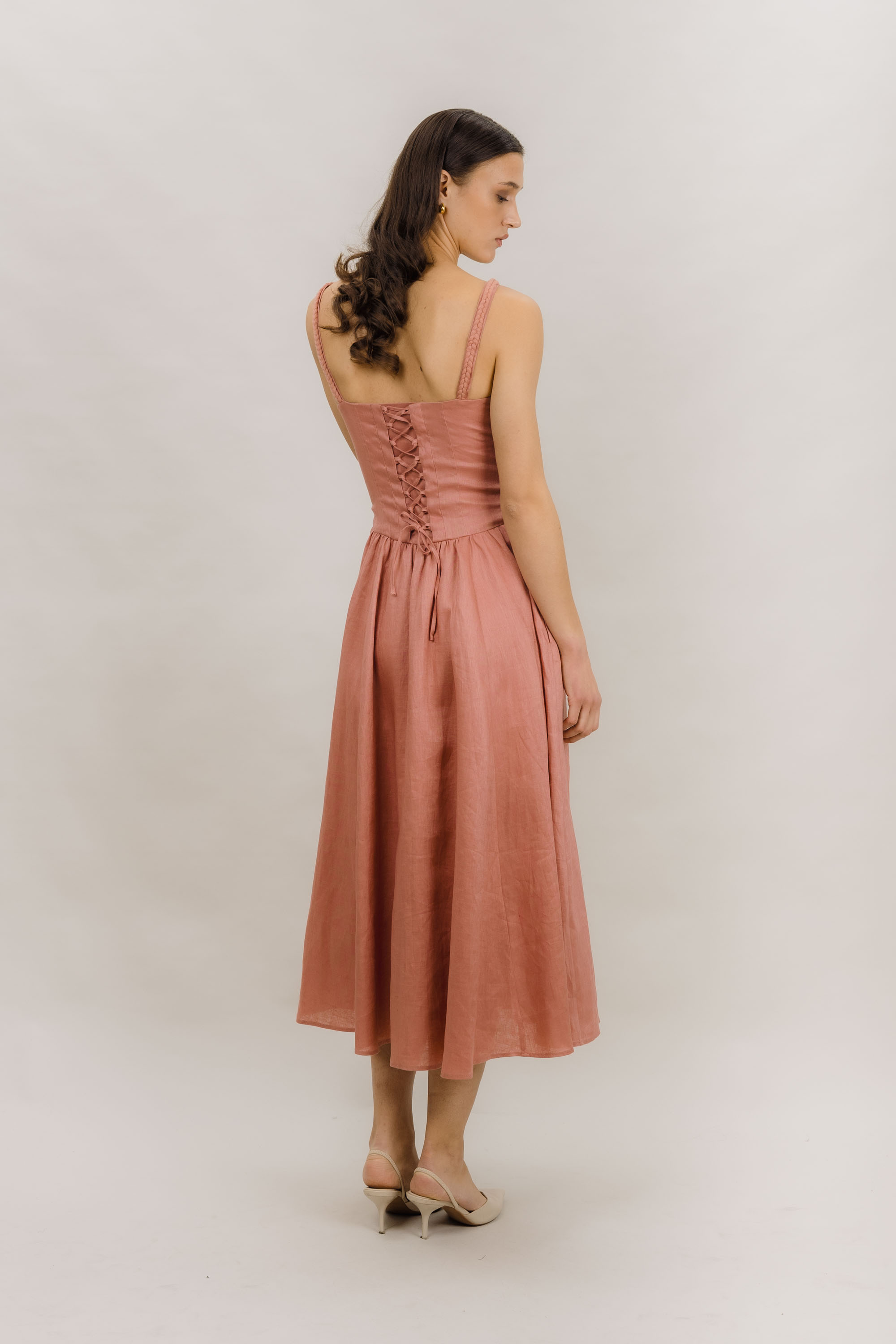Urban Pioneers Female Zelmira Dress DRESS DUSTY PINK