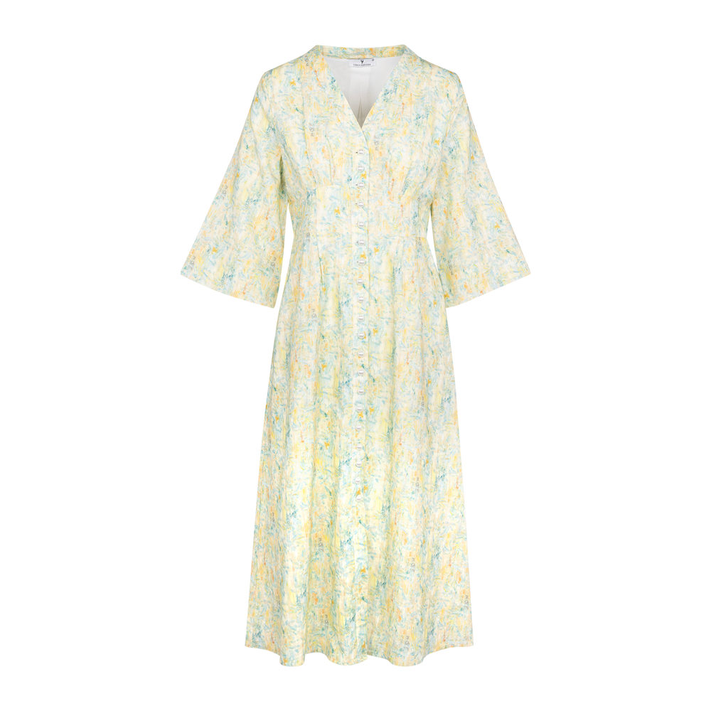 Urban Pioneers Female Zoe Dress DRESS YELLOW AOP